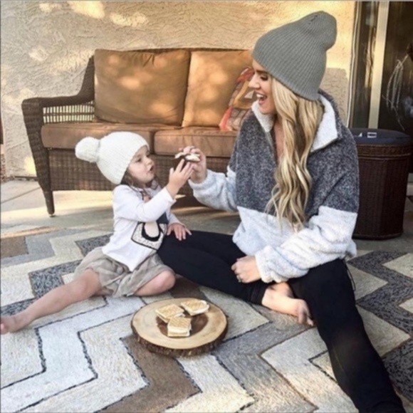 Pullover Charcoal Sweater SOFT Fleece Half Zip - Picture 4 of 7